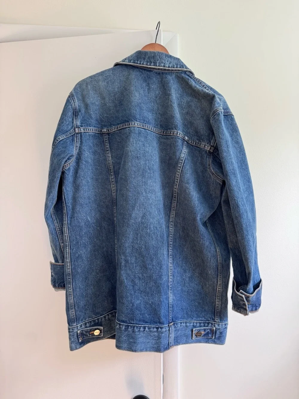 KHAITE Jean Jacket Oversized blue denim, size Medium - Picture 7 of 9